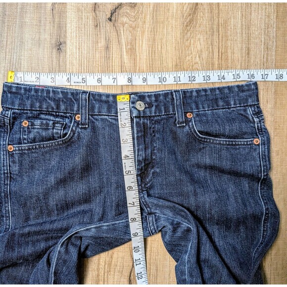 7 For All Mankind Blue Boot Cut Jeans - Picture 8 of 10